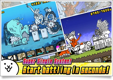 参考作品:The Battle Cats官方画面